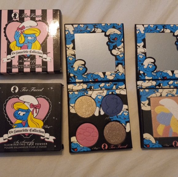 2 Too Faced Smurfette Palettes - Picture 1 of 4